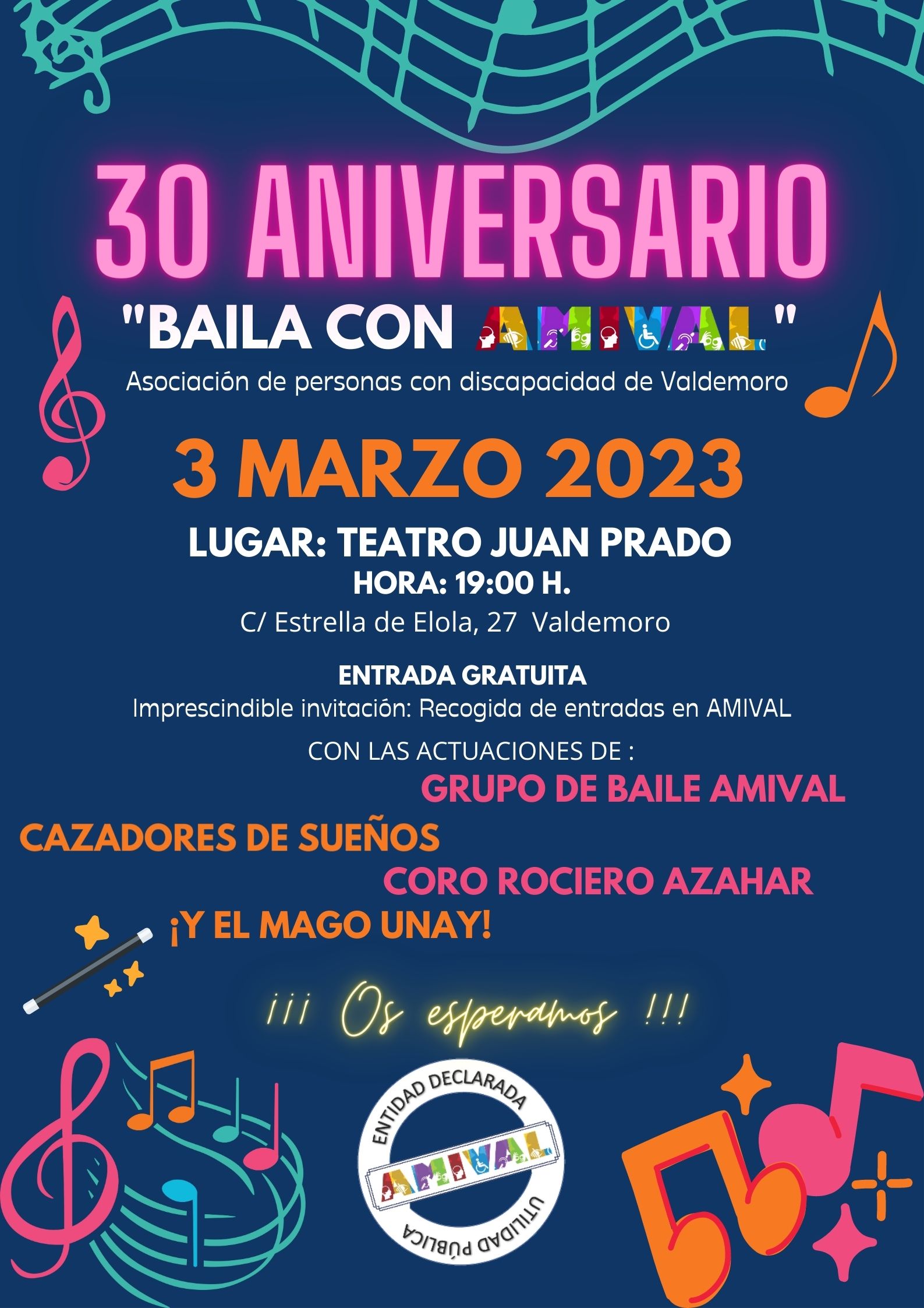 Cartel del 30 aniversario