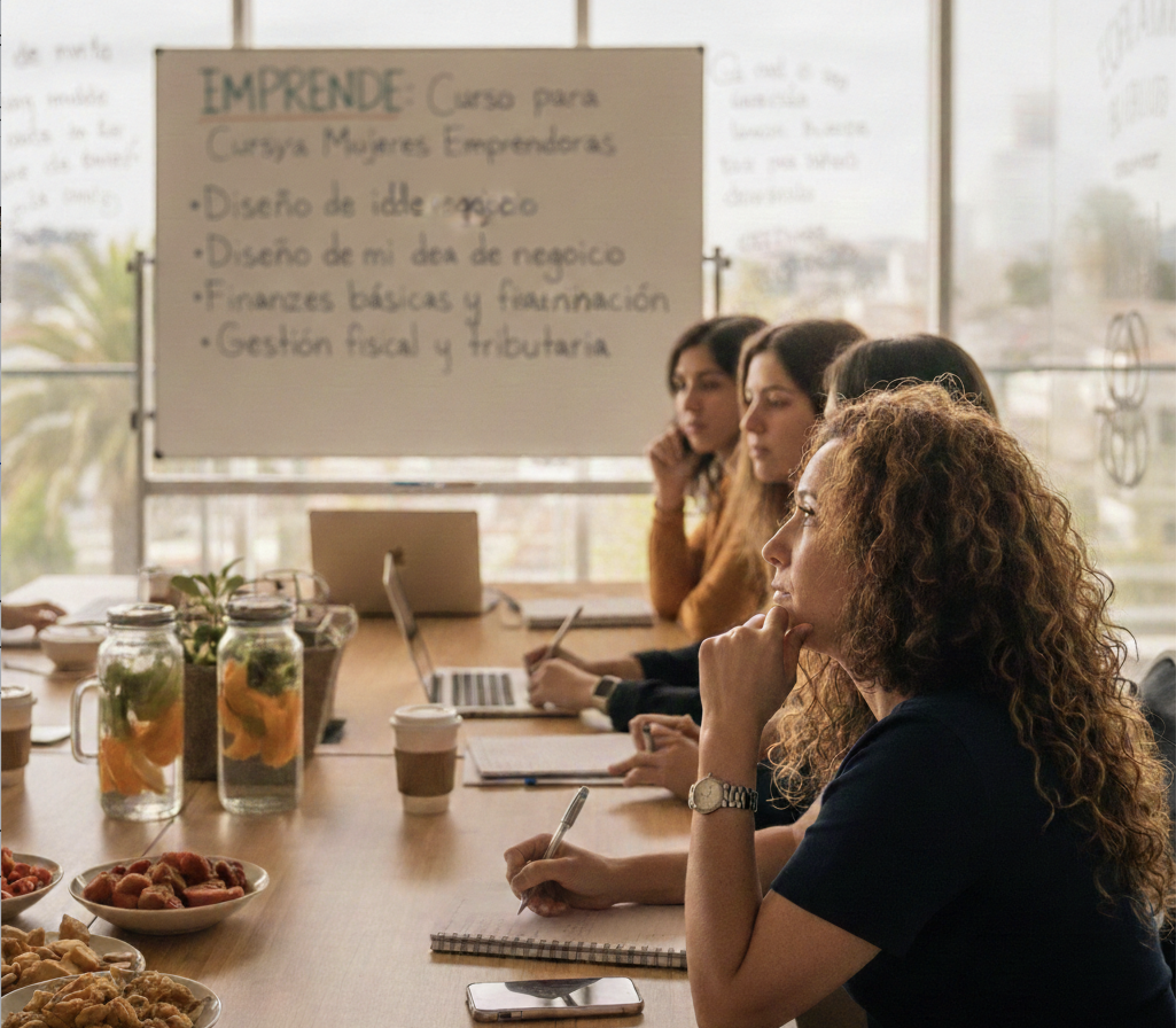 Mujeres en una mesa