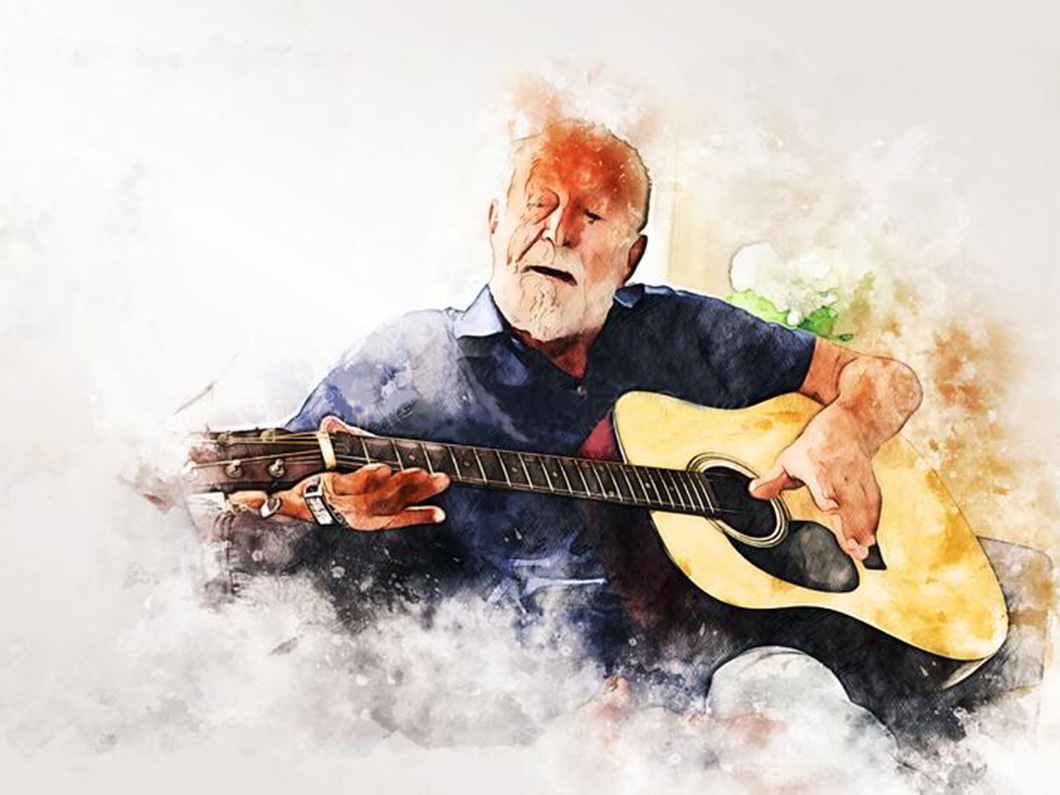 Dibujo guitarrista
