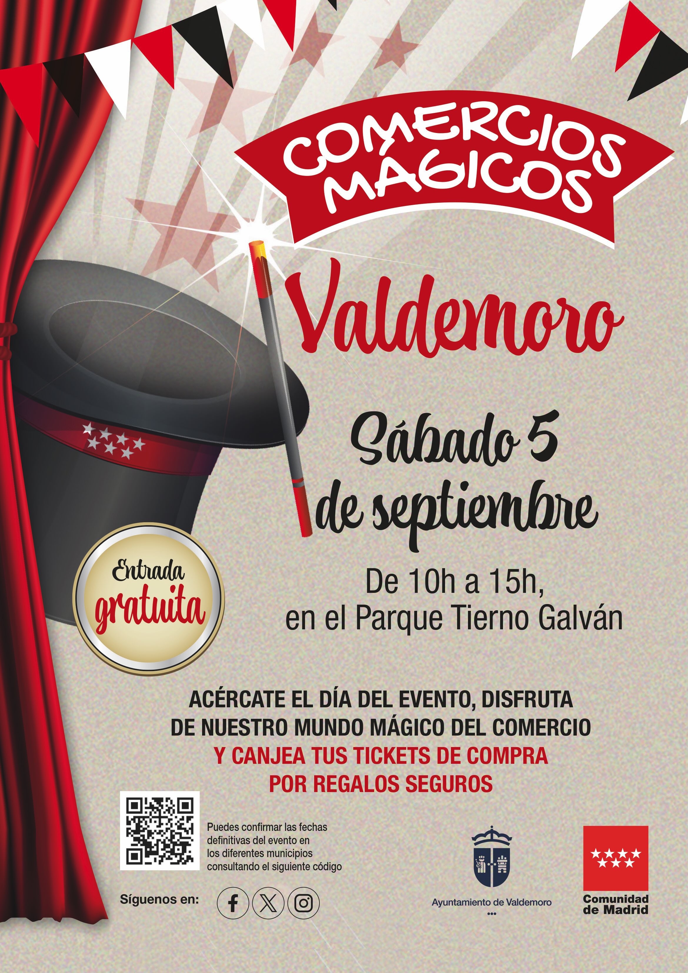 Cartel Comercios mágicos