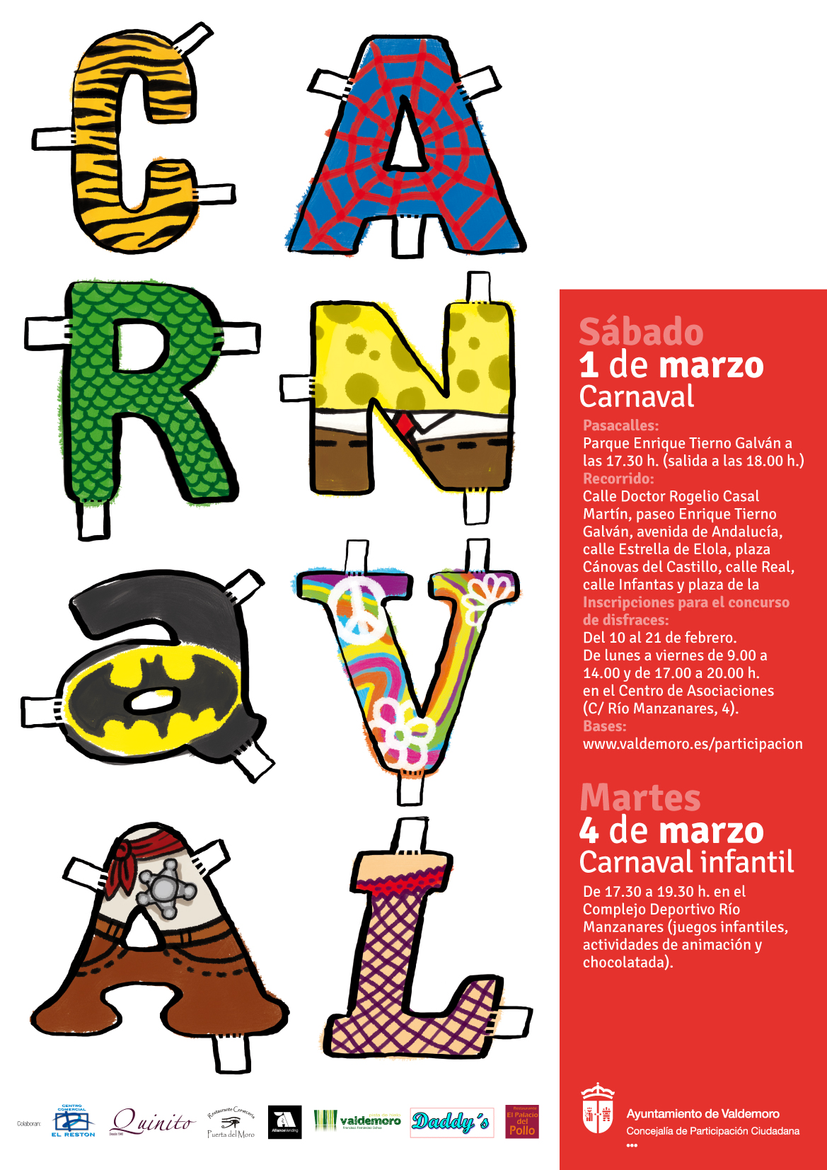 Cartel de Carnaval de Valdemoro de 2014
