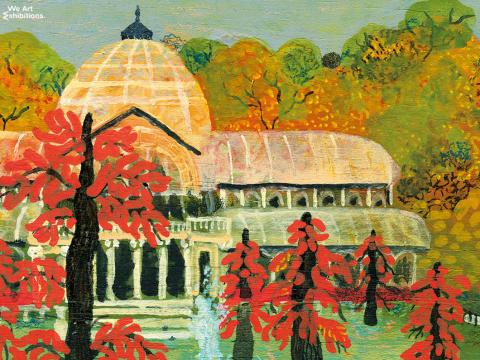 Dibujo del palacio de cristal