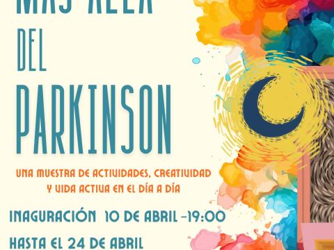 Cartel exposición 'Más allá del Parkinson'
