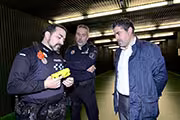 La policía y el alcalde