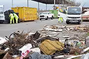 Basura en el suelo