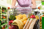 Carrito con verduras