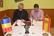 El alcalde con el parroco